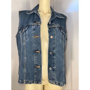 Levi’s Red Tab Denim Vest – Classic Blue Jean Sleeveless Jacket